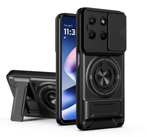 Case Moto G47 - Protector cámara, soporte magnético, kickstand